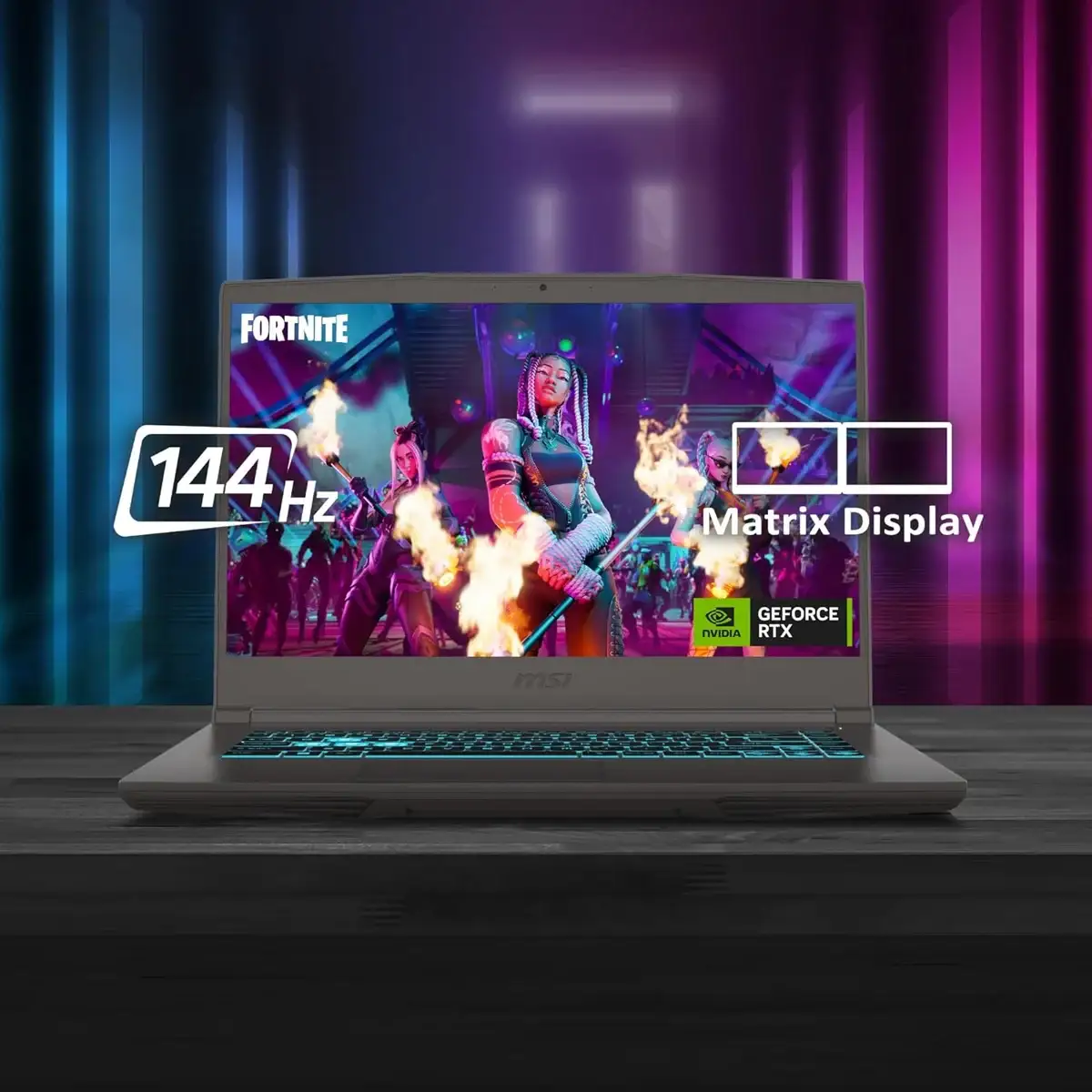 MSI Thin 15, AMD Ryzen 7-7735HS, 16GB 3200 MHz DDR4 RAM or Memory, 1TB NVMe SSD, NVIDIA GeForce RTX 3050 DDR6 4GB, 15.6" FHD(1920x1080), 144Hz Refresh Rate, IPS-Level, Windows 11 Home, MS Office 2024+M36, Cosmos Gray, 1.86 Kg, B7UC-610IN, 2 Year Warranty image 7