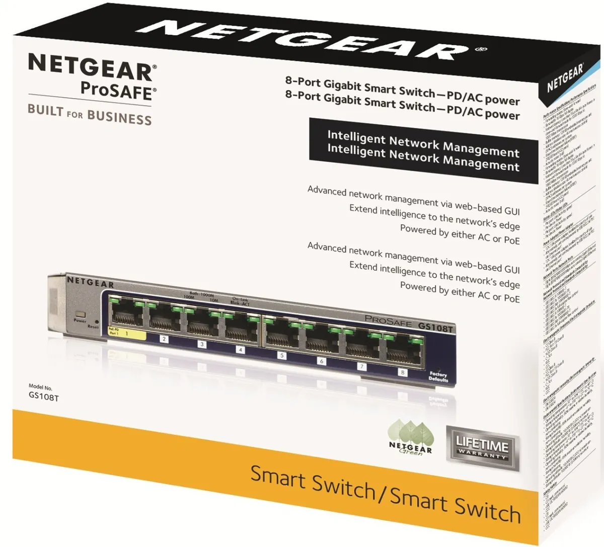 NETGEAR GS108T 8-Port Gigabit Ethernet Smart Managed Pro Switch image 5