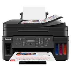Canon PIXMA MegaTank G7070 A4 Ink Tank Colour Multifunction Printer | 13.0 IPM (black) / 6.8 IPM (Colour) | USB 2.0, Ethernet, Wireless or Wi-Fi | Print, Copy, Scan, Fax and ADF | 1 Year Printer thumbnail 3