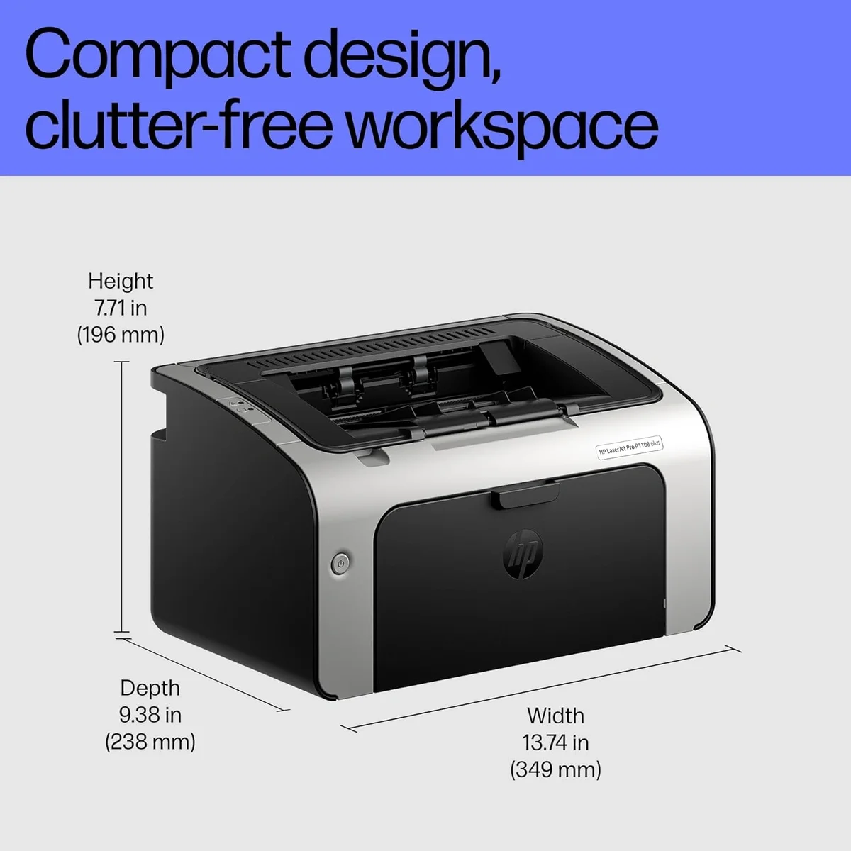 HP LaserJet Pro P1108 Plus Single Function Monochrome Laser Printer image 6