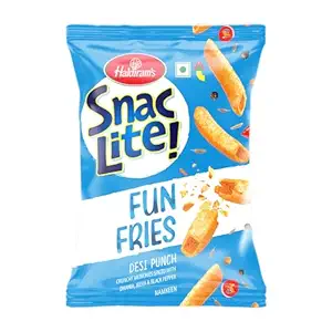  Haldiram’s Snac Lite Fries, 55g | Light & Crispy Potato Snack |