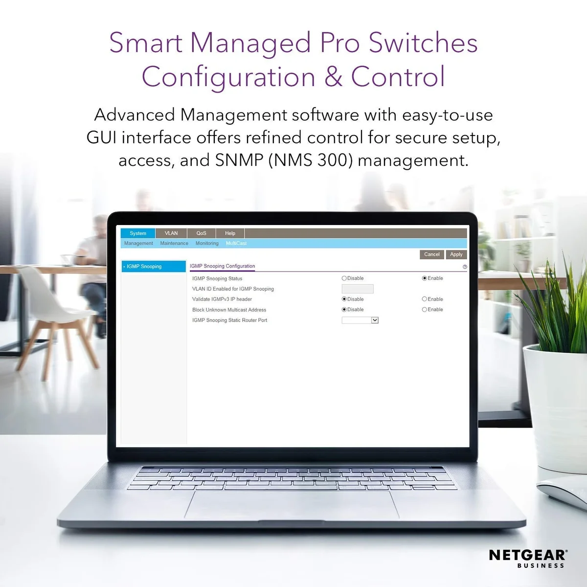 NETGEAR GS310TP 10-Port Gigabit Smart Managed PoE+ Switch with 2 SFP Uplink Ports | 55W PoE Budget image 3