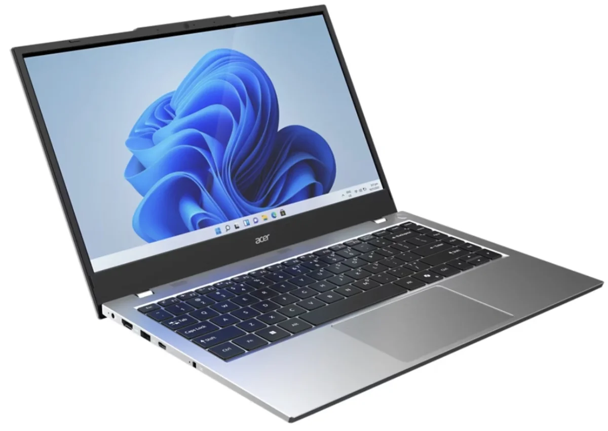 Acer One 14 Z14-55M, AMD Ryzen 3 7320U, 8GB LPDDR5 RAM, 512GB NVMe SSD, Windows 11 Home, Ms-Office, 14-Inch HD Display, AMD Radeon 610M Graphics, Silver, Thin and Light Laptop, 1 Year Warranty image 8