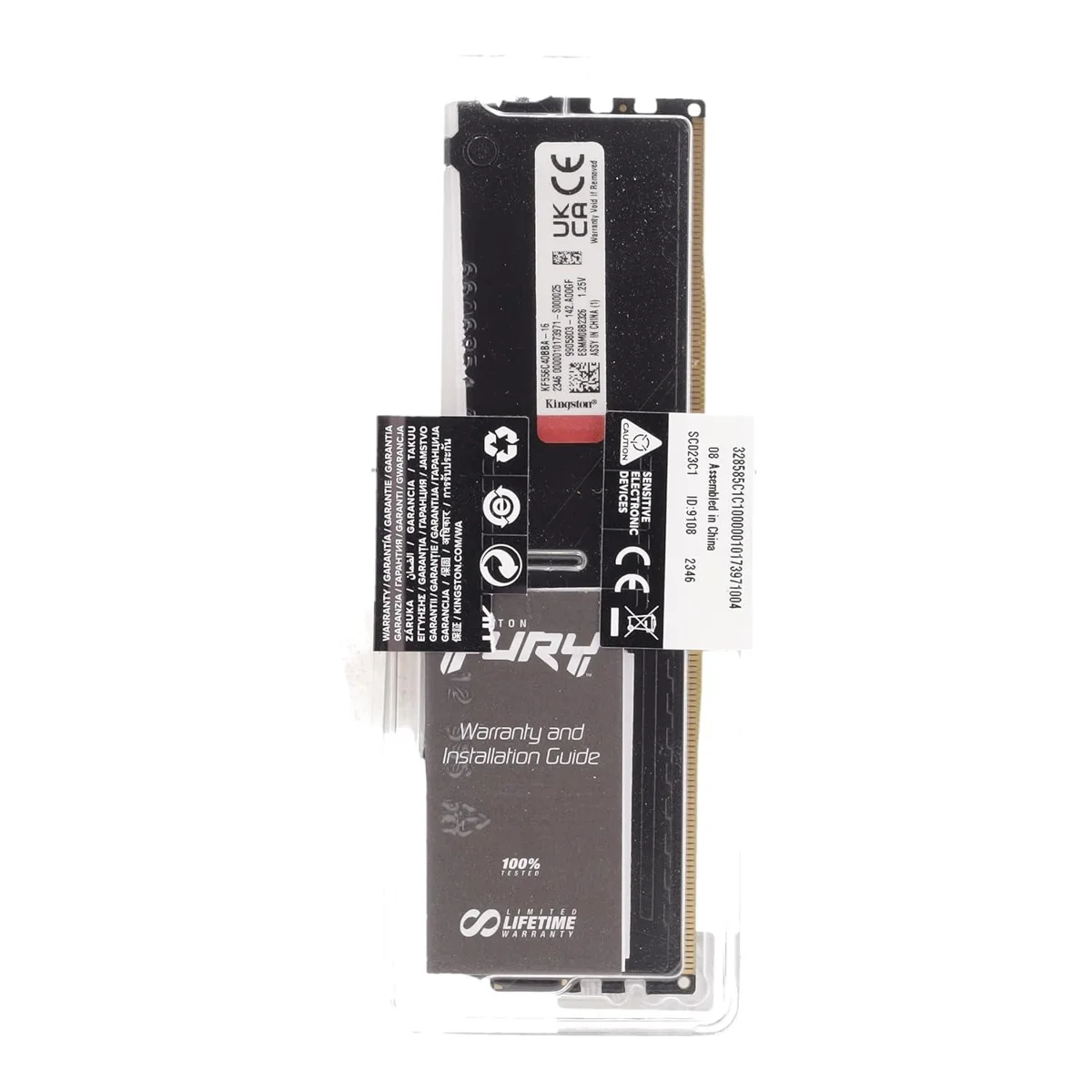 Kingston Fury Beast 16GB 5600MHz DDR5 RAM, CL40 DIMM Desktop Memory, With Heatsink, KF556C40BBA-16, Black, 10 Year Warranty image 6