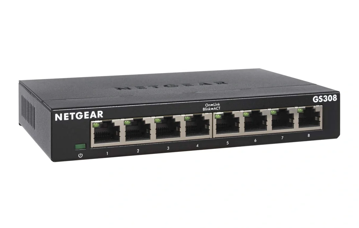 NETGEAR GS308 8-Port Gigabit Ethernet Switch | Unmanaged Desktop Plug & Play Network Switch image 3