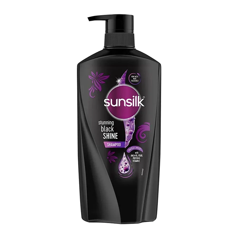 Sunsilk, Stunning Black Shine Shampoo, 650 ml