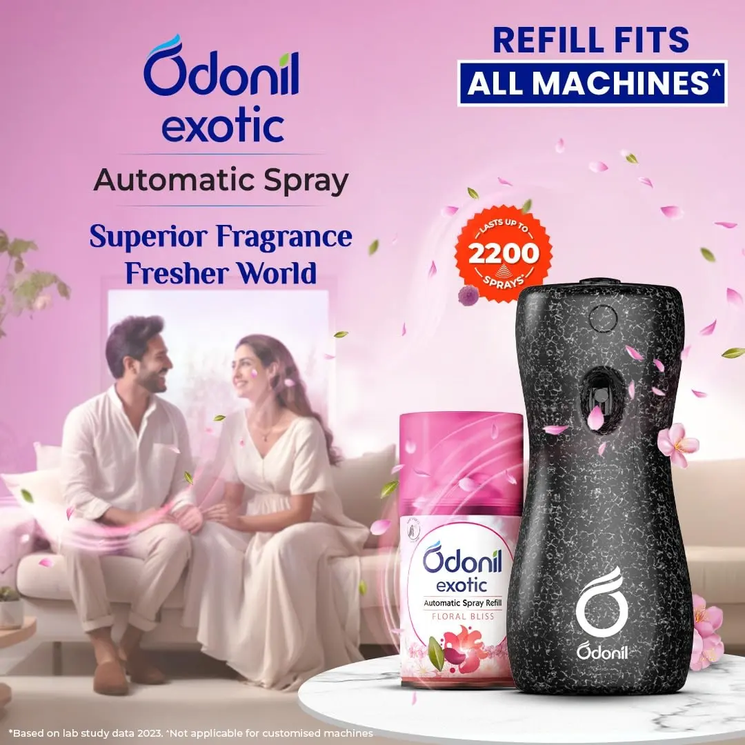 Odonil Exotic Automatic Spray Refill - 225ml | Floral Bliss image 6