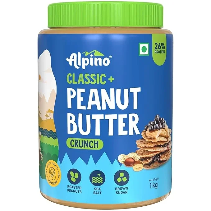 Alpino Classic Peanut Butter Crunch 1 KG | 90% Roasted Peanuts