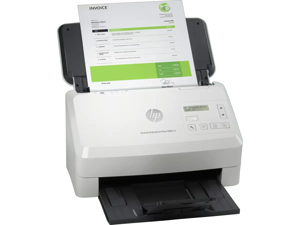HP ScanJet Enterprise Flow 5000 s5 High-Speed Duplex Document Scanner, 1 Year Warranty  image 5