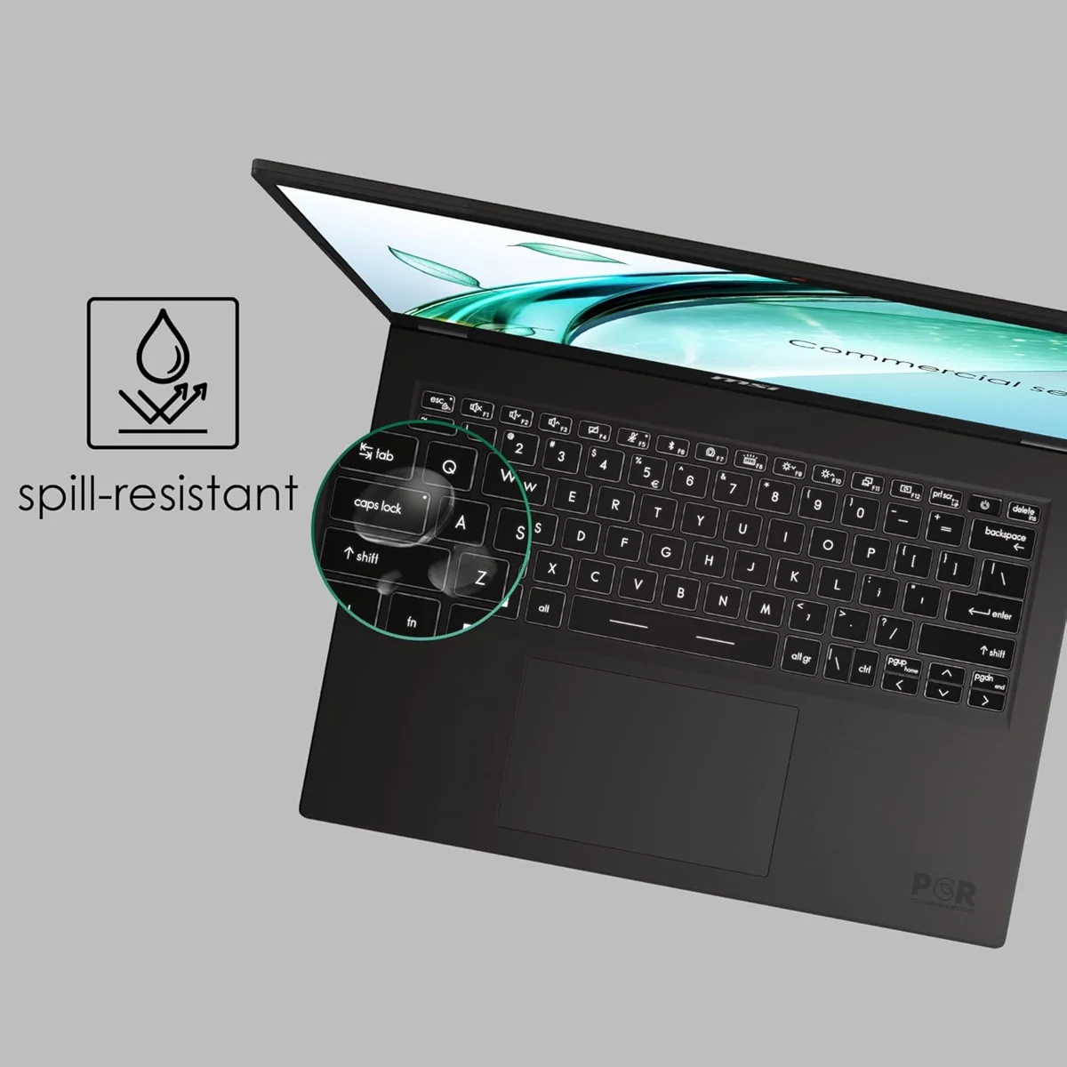 MSI Commercial 14 H, Intel Core i5-13500H, 16GB 3200 MHz DDR4 RAM or Memory, 1TB NVMe SSD, 14” FHD+ (1920x1200), IPS-Level, Intel® Iris® Xe graphics, Windows 11 Pro, Solid Gray, 1.6 Kg, A13MG vPro-069IN, 3 Year Warranty image 8