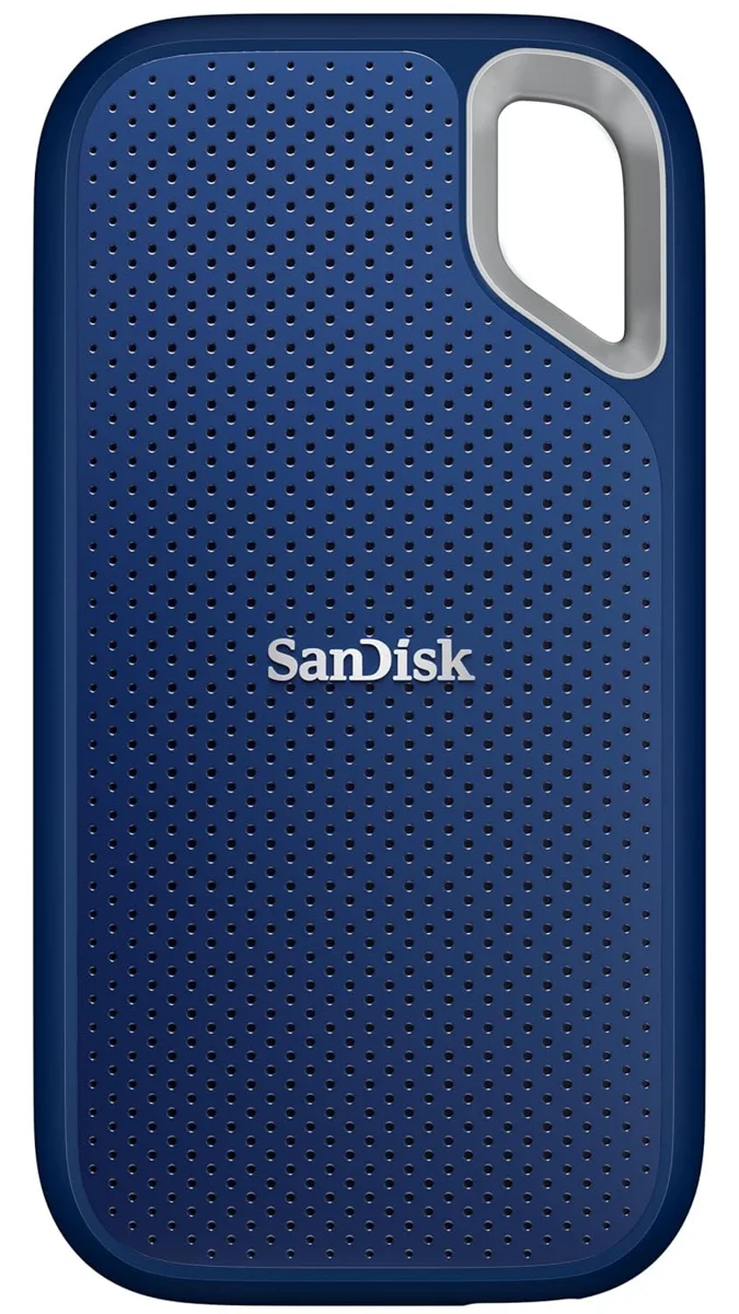 SanDisk Extreme Portable SSD 8TB (Royal Blue), Read & Write Speed up to 1050 & 1000 MB/s, Up to three meter drop protection and IP65 water and dust resistance, USB 3.2 Gen 2, 5 Year Warranty
