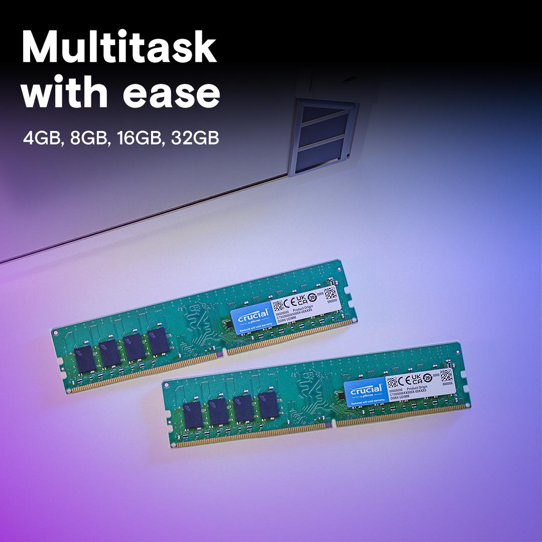 Crucial 16GB DDR4 3200MHz Desktop RAM / Memory CT16G4DFRA32A, 10 Year Warranty thumbnail 4