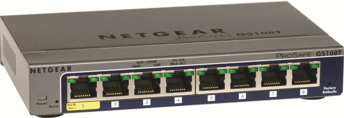 NETGEAR GS108T 8-Port Gigabit Ethernet Smart Managed Pro Switch image 2
