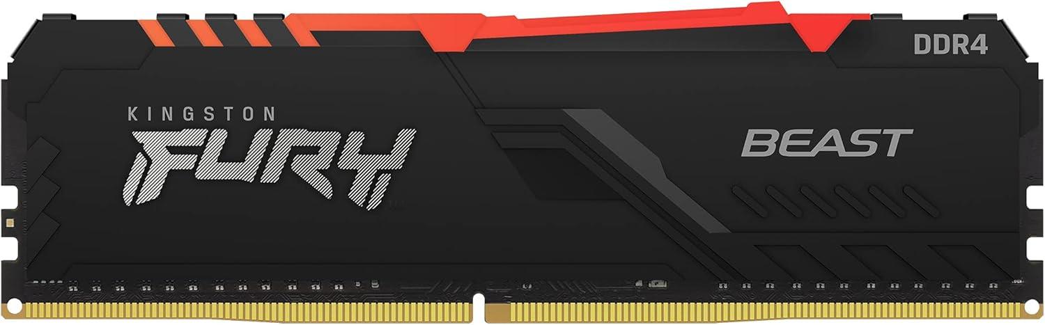 Kingston FURY 1x16GB 3200MHz DDR4 CL16 DIMM, Desktop RAM / Memory, Fury Beast, Black KF432C16BBA/16, 10 Year Warranty image 3