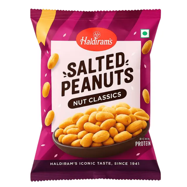 Haldiram's Salted Peanuts Nut Classics – 200g | Crunchy & Savory Snack