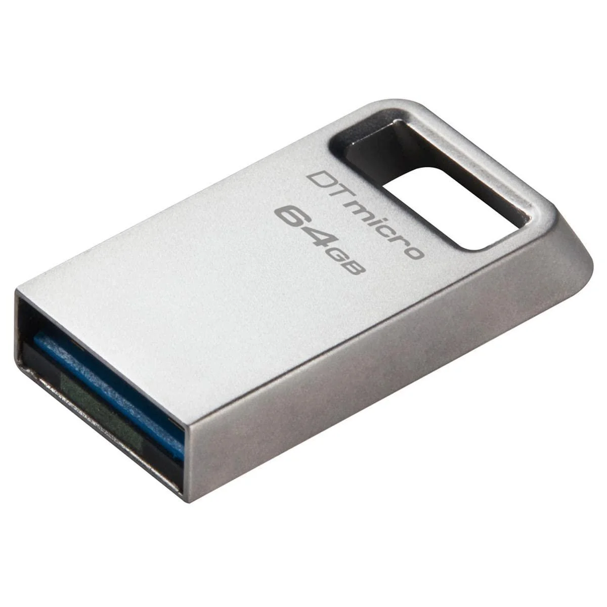 Kingston DataTraveler Micro 64GB USB Flash Drive Metal Design USB 3.2 Gen 1, Read Speed up to 200MB/s, DTMC3G2/64GB, 5 Year Warranty