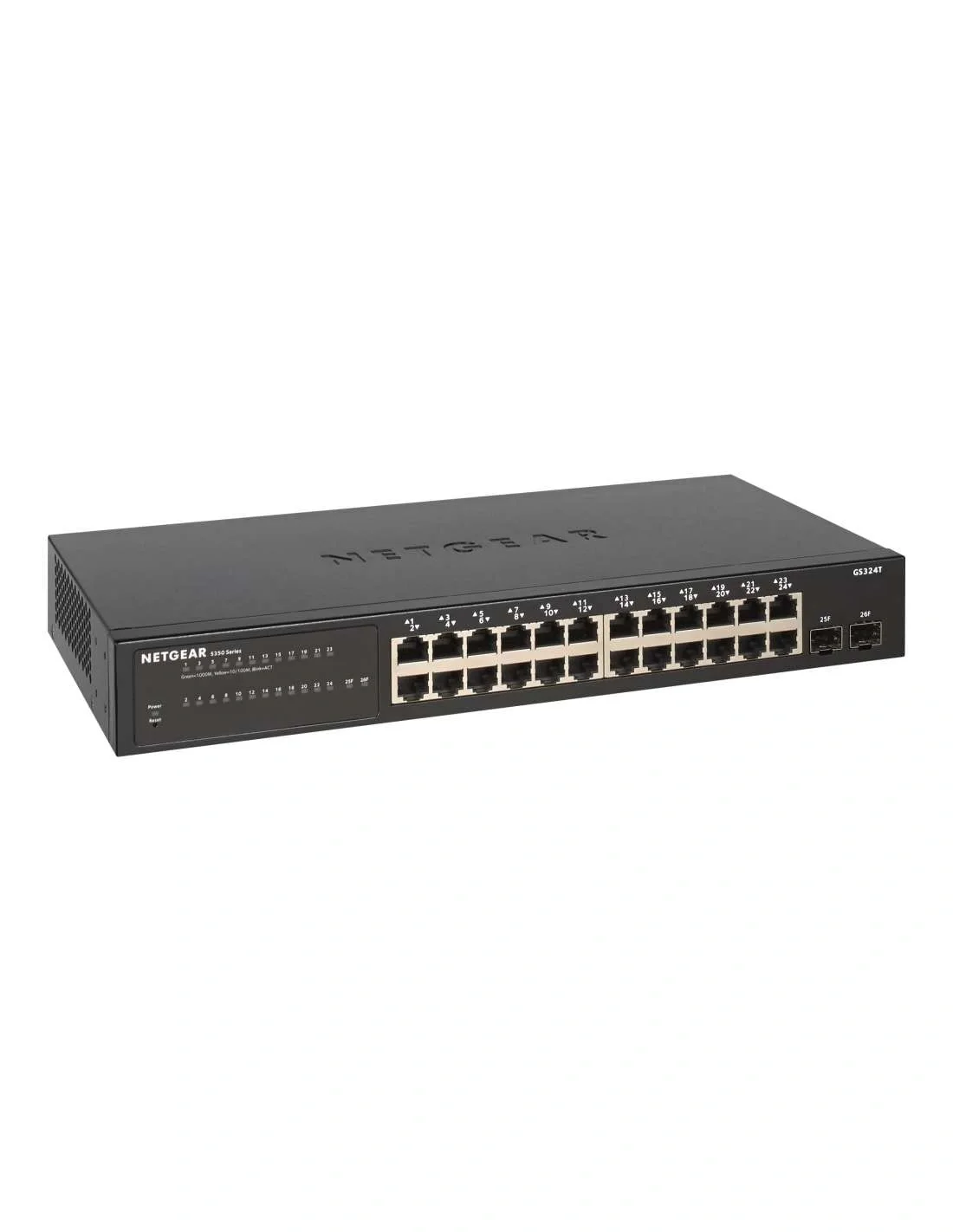 NETGEAR GS324T 24-Port Gigabit Smart Managed Pro Switch with 2 SFP Ports | Layer 2 Business Network Switch