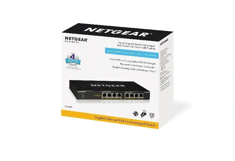 NETGEAR GS308PP 8-Port Gigabit Unmanaged PoE+ Switch | 83W PoE Budget Ethernet Switch image 7