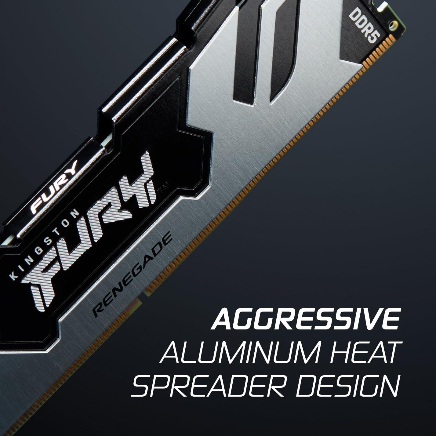 Kingston Fury Beast 32GB (2x16GB) 6000MT/s DDR5 RAM, CL32 DIMM Desktop Memory, With Heatsink, KF560C32RSK2-32, Black, 10 Year Warranty image 6