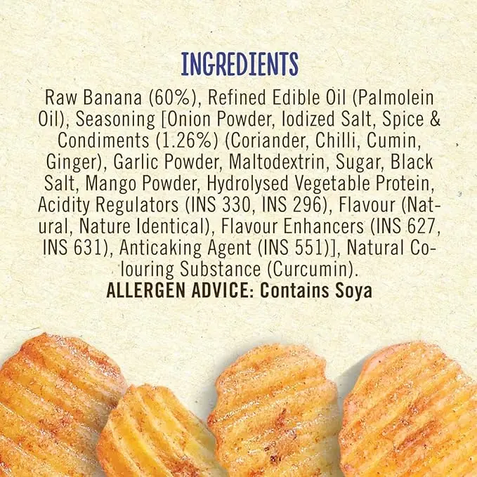  MOM - Meal of the Moment, Masala Banana Chips, Super Thin & Crispy | No Artifical Flavours | Zero Trans Fat, 75g image 3