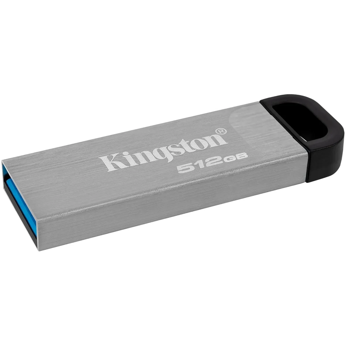Kingston DataTraveler Kyson 512 GB pendrive USB 3.2 Gen 1, 200 MBps, Stylish Capless Metal Case (DTKN/512GB), 5 Year Warranty