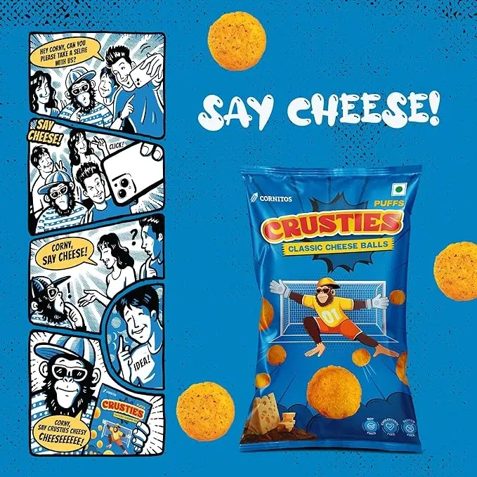  Cornitos Crusties puffs Classic Cheese flavour (Ball) 45 g image 5