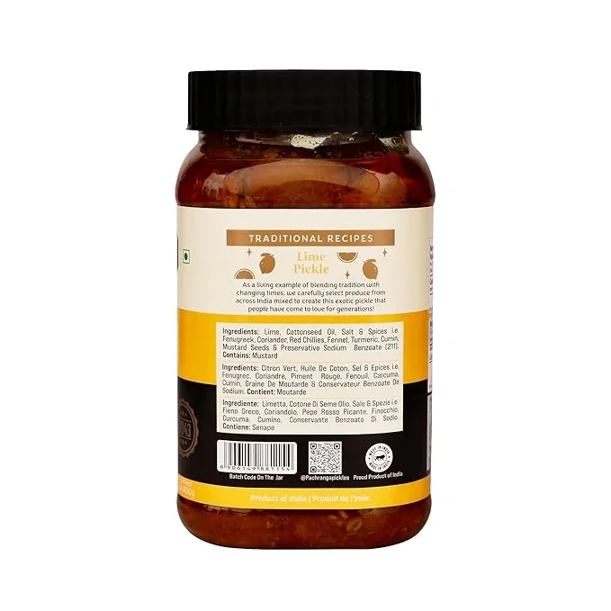  Pachranga's Lime Pickle: 1 Kg | Pachranga International Inc.| Tangy & Citrusy image 6