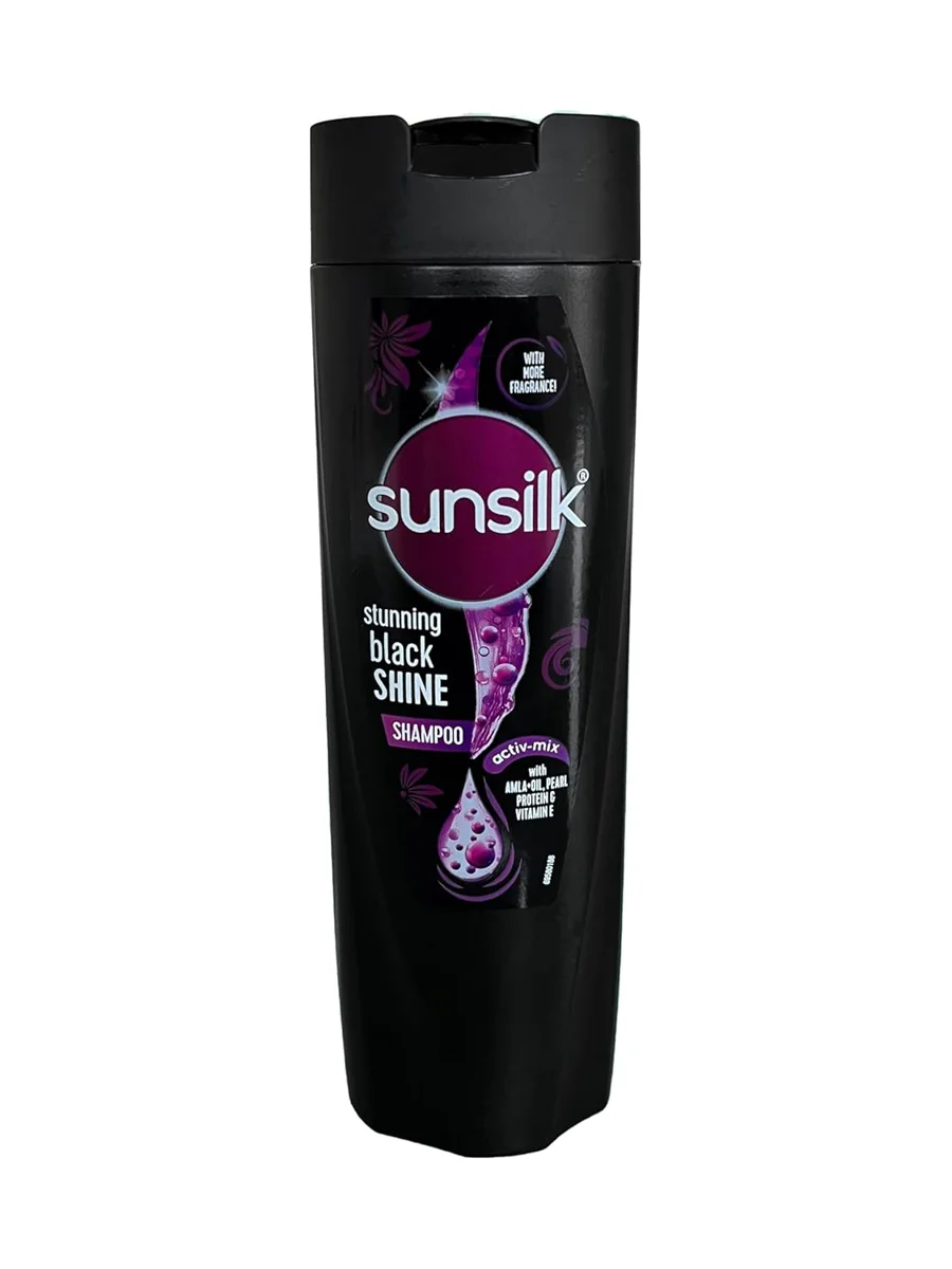 Sunsilk, Stunning Black Shine Shampoo, 180 ml