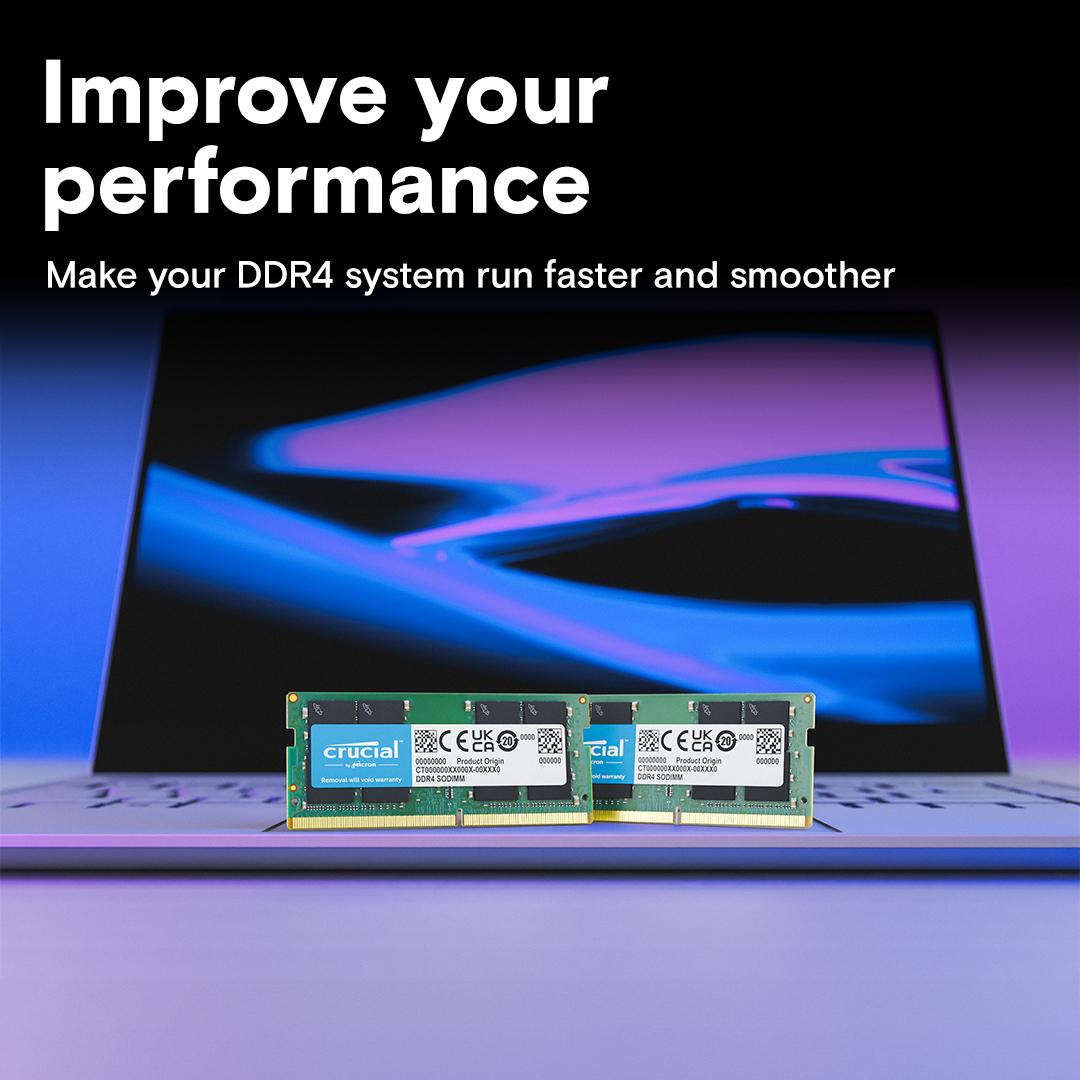 Crucial 8GB DDR4 RAM 3200MHz Laptop Memory, CT8G4SFS832A, 10 Year Warranty thumbnail 3