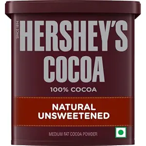 Hershey's Cocoa Powder 225 g Bottle | 100% Unsweetened Rich Cocoa for Baking & Drinks