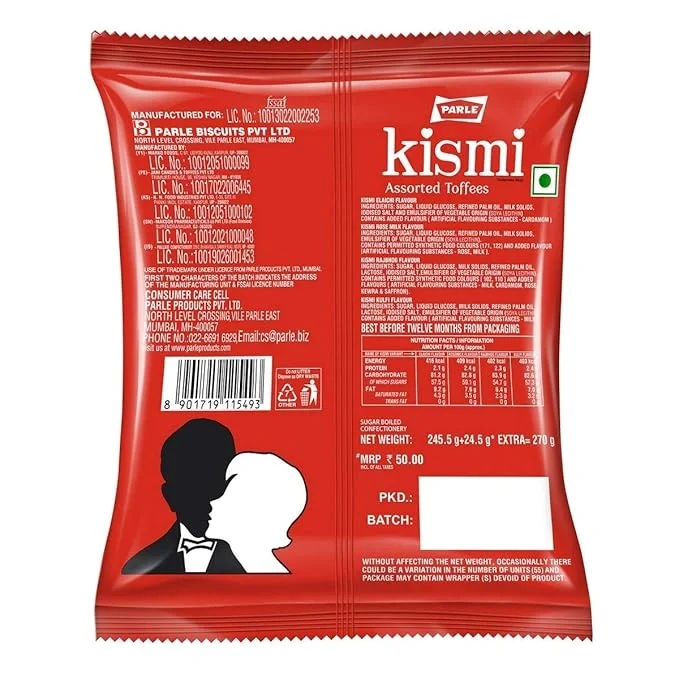 Parle Kismi Assorted Toffees, 245.5gm Pouch image 2