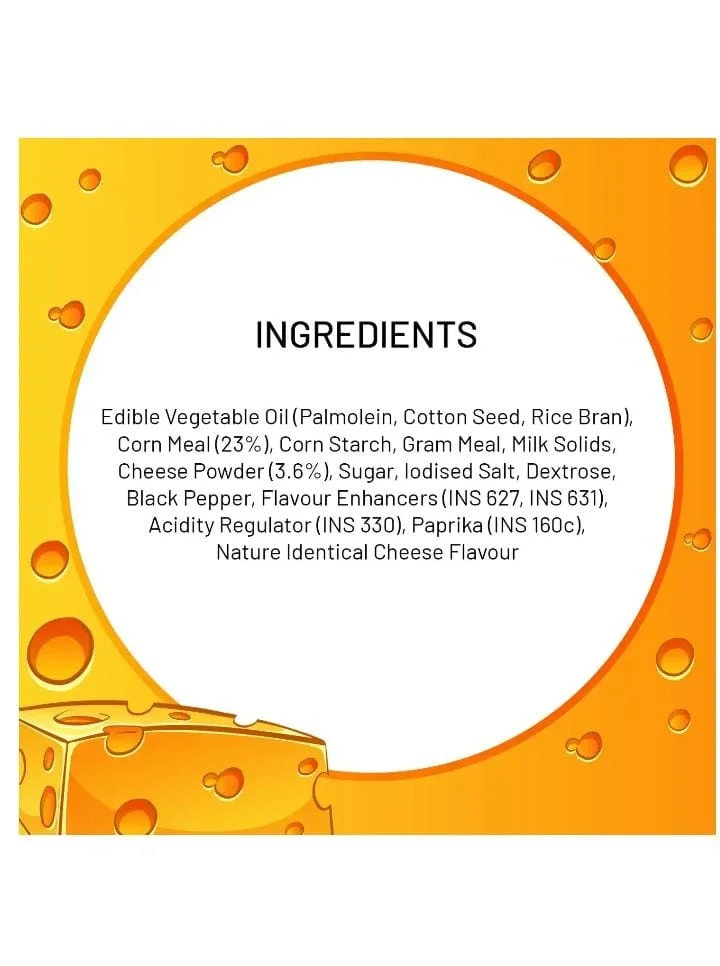  Haldiram’s Puffcorn Cheese Flavour, 63g | Light, Cheesy & Crunchy Corn Snack | 63g image 4