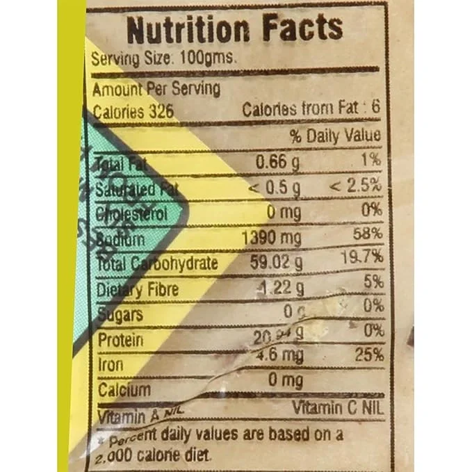 Lijjat Udad Papad, Made with spices and urad dal, 200G, image 4