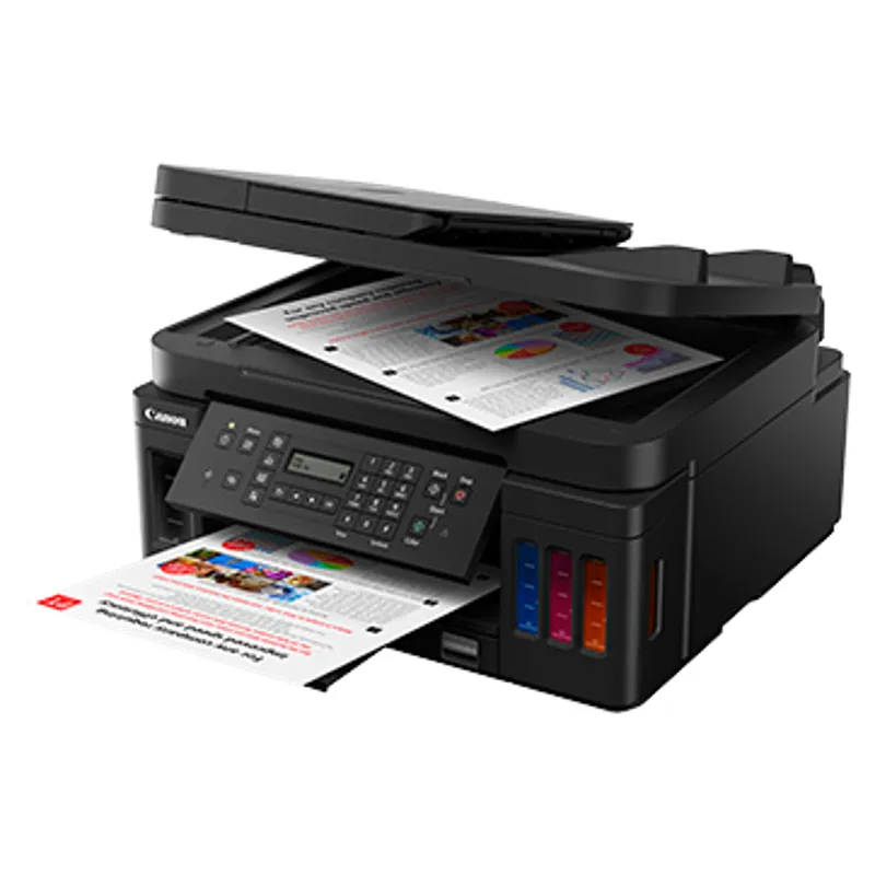 Canon PIXMA MegaTank G7070 A4 Ink Tank Colour Multifunction Printer | 13.0 IPM (black) / 6.8 IPM (Colour) | USB 2.0, Ethernet, Wireless or Wi-Fi | Print, Copy, Scan, Fax and ADF | 1 Year Printer thumbnail 5
