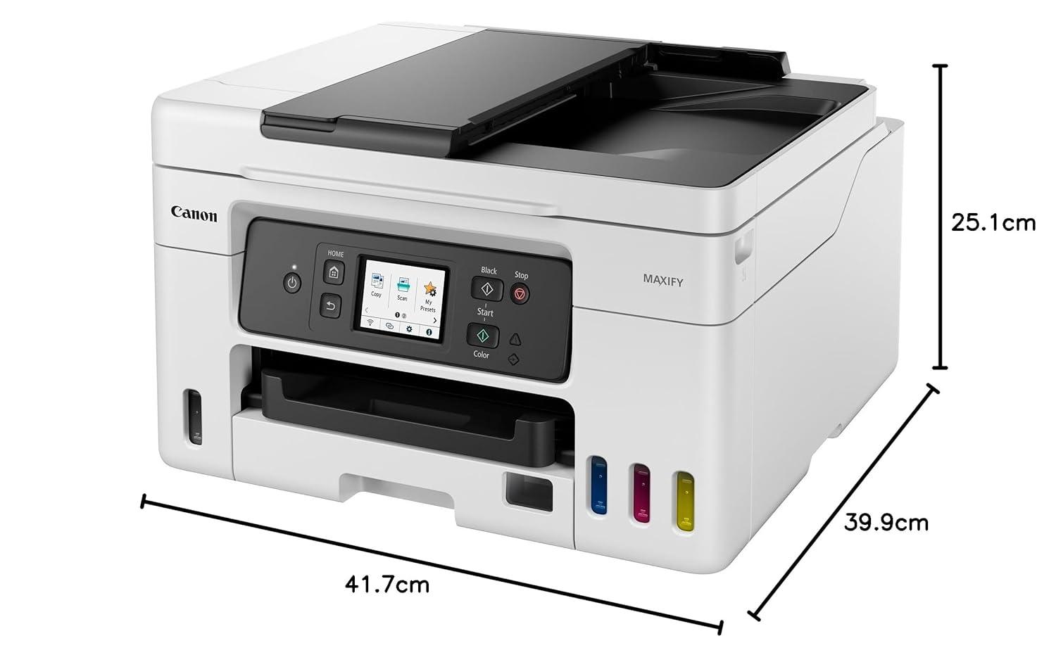 Canon MAXIFY GX4070 A4 Ink Tank Colour Multifunction Printer | 18 IPM (Black), 13 IPM (Color) | USB 2.0, Ethernet, Wireless or Wi-Fi | Print, Scan, Copy, Fax & ADF | 1 Year Warranty thumbnail 5