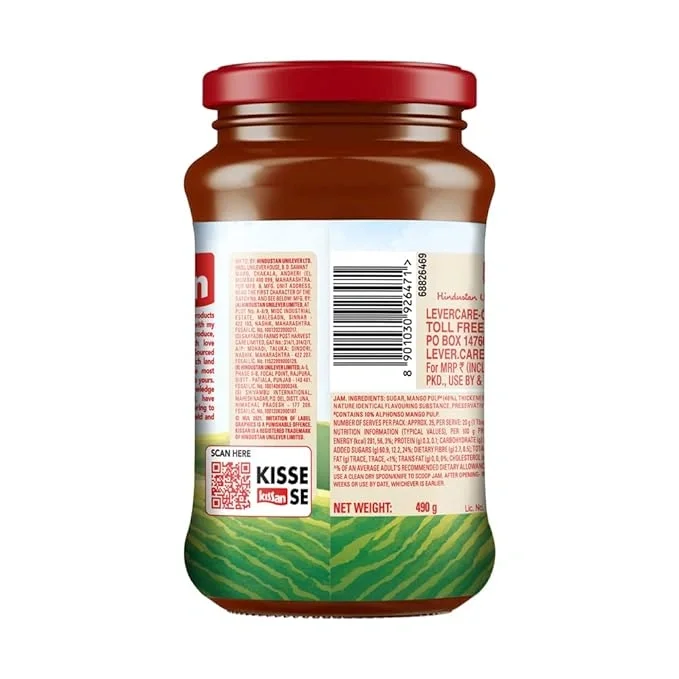 Kissan Mango Jam, 490gm Jar, 100% Real Alphonso fruit image 5