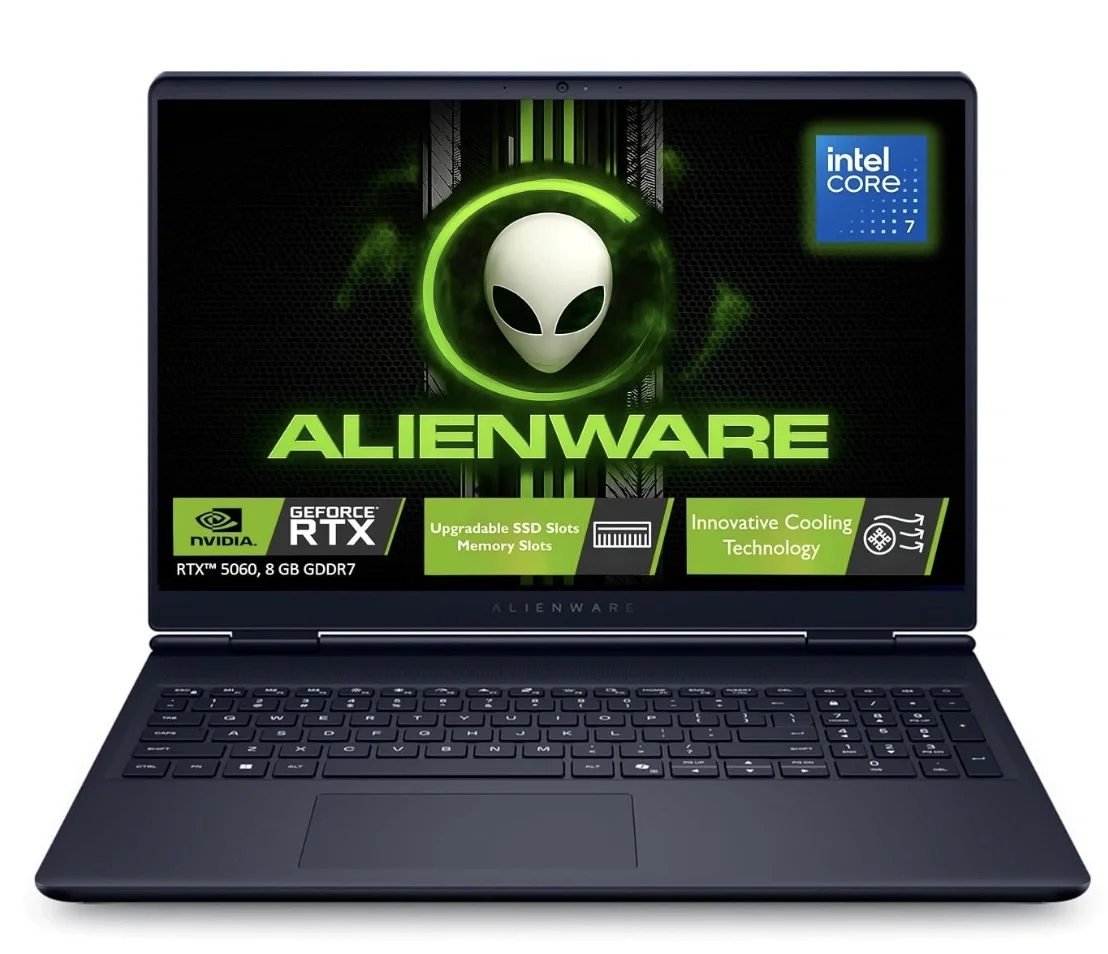 DELL ALIENWARE 16 AURORA, GAMING LAPTOP, INTEL CORE 7 240H, NVIDIA RTX 5060 8GB, 16GB DDR5, 1TB SSD, WQXGA 16-inch, 120HZ, WINDOWS11, MSO-24, INTERSTELLAR INDIGO, 2.57KG, CRYO CHAMBER, 1 Year Warranty