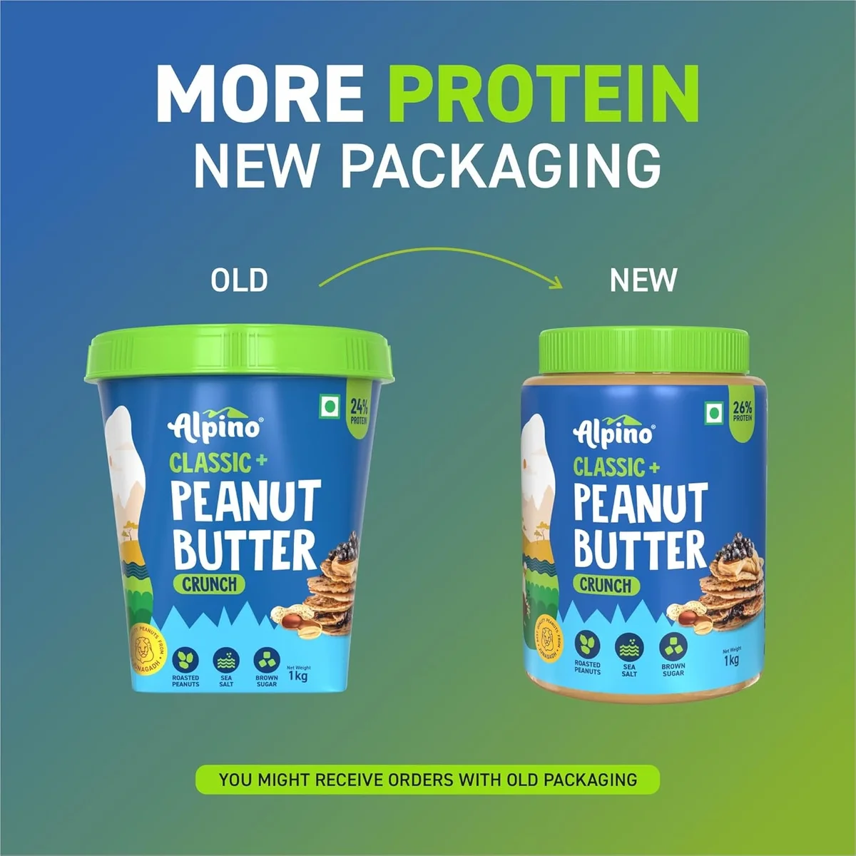 Alpino Classic Peanut Butter Crunch 1 KG | 90% Roasted Peanuts image 2