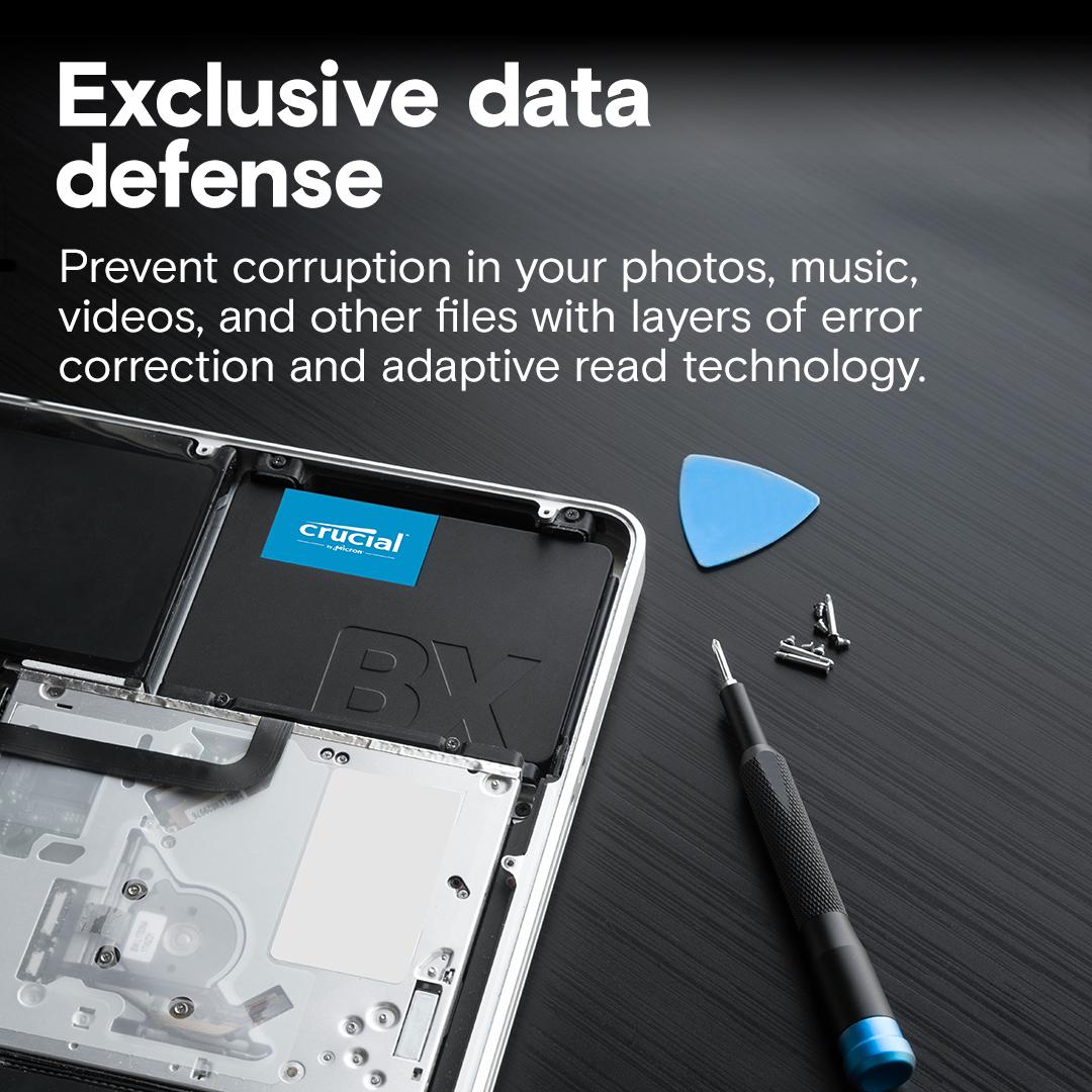 Crucial BX500 1TB 3D NAND SATA 2.5-inch, Read and Write speeds up to SSD 540 & 500 MBps, 3 Year Warranty thumbnail 4
