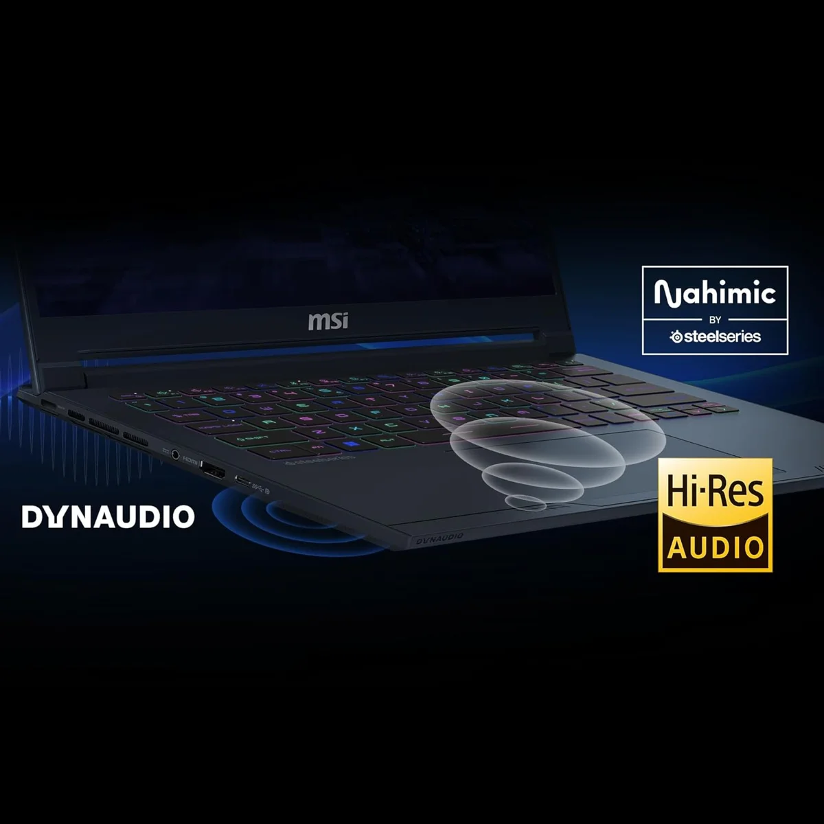 MSI Stealth 14 AI Studio, Core Ultra 7 155H, 16GB 5600 MHz DDR5 RAM or Memory, 1TB NVMe SSD, NVIDIA GeForce RTX 4060 DDR6 8GB, 14" FHD+(1920x1200), 165Hz Refresh Rate, IPS-Level, 100%sRGB(Typical), Windows 11 Home, Star Blue, 1.7 Kg, A1VFG-053IN, 2 Year Warranty image 9