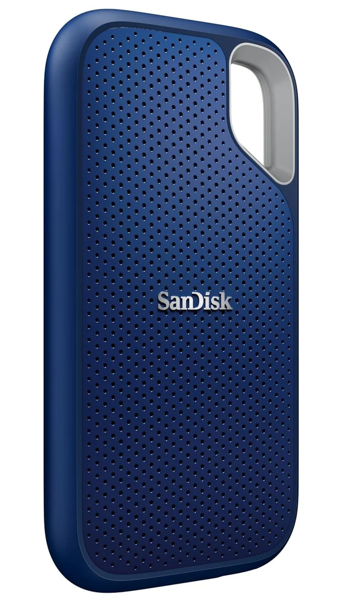 SanDisk Extreme Portable SSD 4TB (Royal Blue), Read & Write Speed up to 1050 & 1000 MB/s, Up to three meter drop protection and IP65 water and dust resistance, USB 3.2 Gen 2, 5 Year Warranty image 2
