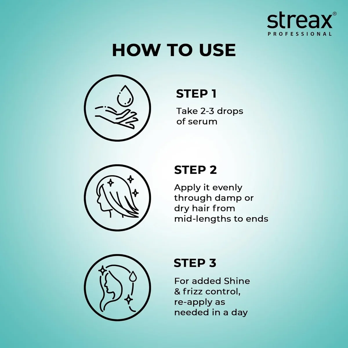 Streax Hair Serum, 115ml +  FREE Repair Max Shampoo,100 ml image 6