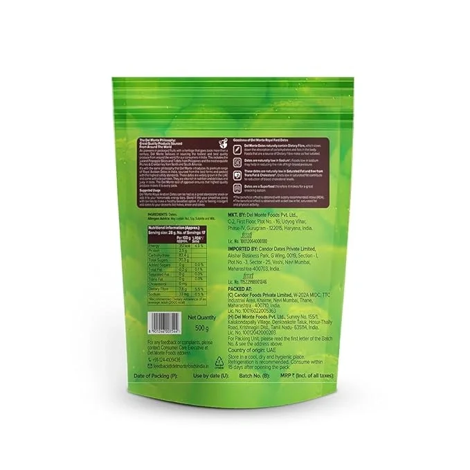 Del Monte Royal Arabian Fard Dates, 500gm, Buy 1 Get 1 Free image 2