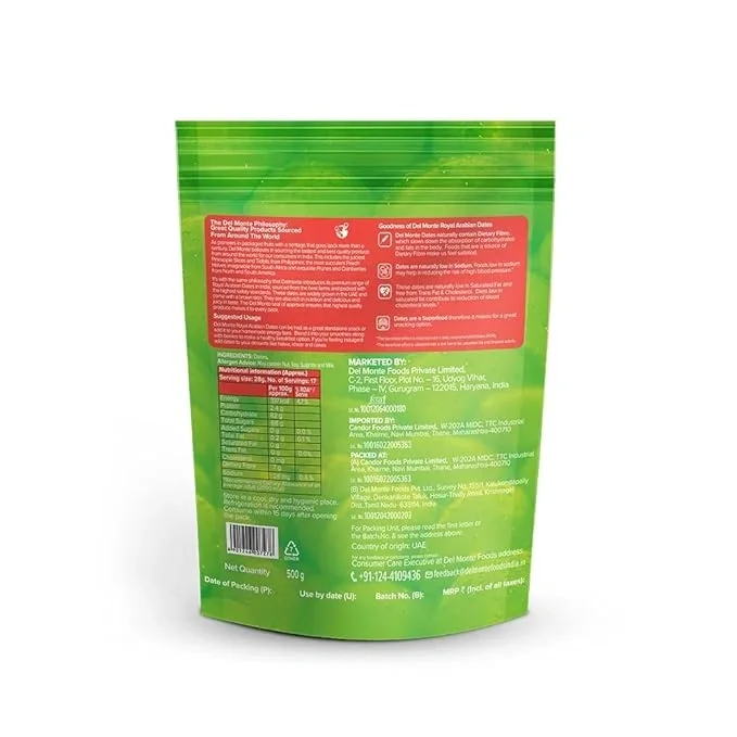 Del Monte Royal Arabian Dates 500 gm, Buy 1 Get 1 Free image 2