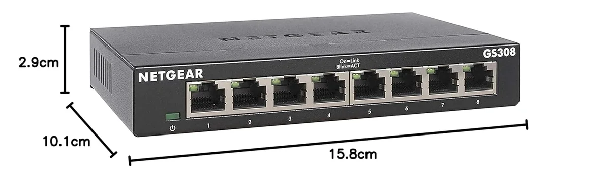 NETGEAR GS308 8-Port Gigabit Ethernet Switch | Unmanaged Desktop Plug & Play Network Switch image 6