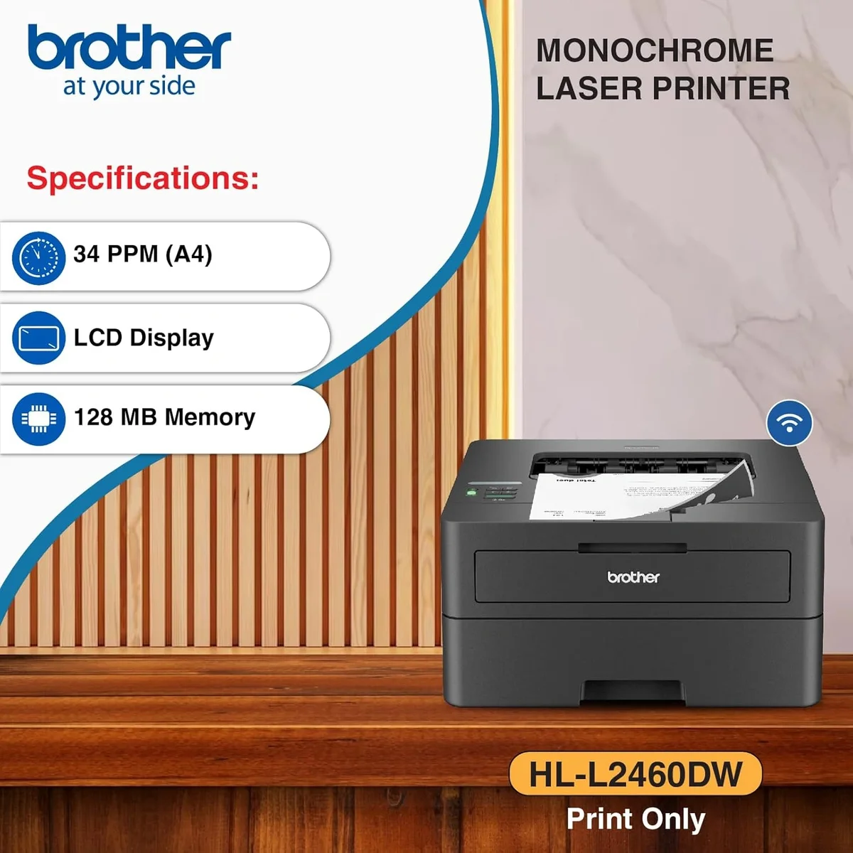 Brother DCP-L2440DW Wireless Laser Printer with Auto Duplex & Ethernet Connectivity image 6
