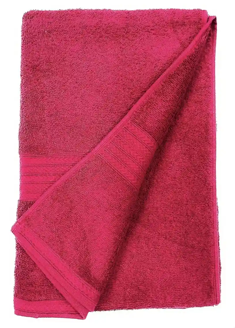 Bombay Dyeing Tulip Large Cotton Bath Towel 75 x 150 cm – Maroon image 6