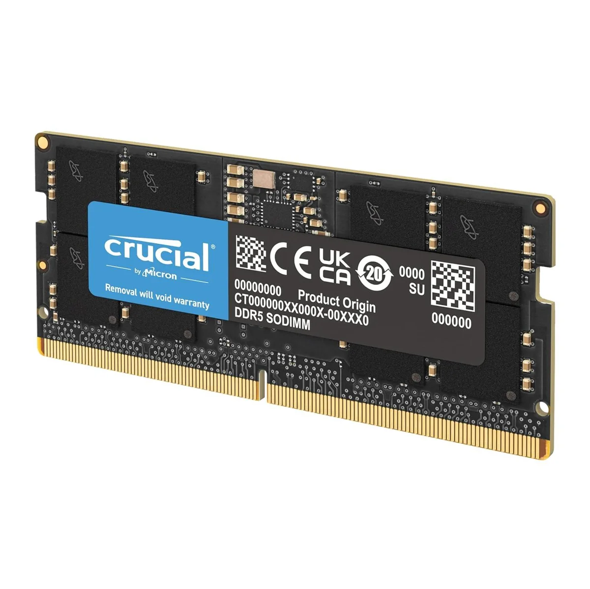 Crucial 64GB DDR5 RAM 5600MHz Laptop Memory, CT64G56C46S5, 10 Year Warranty