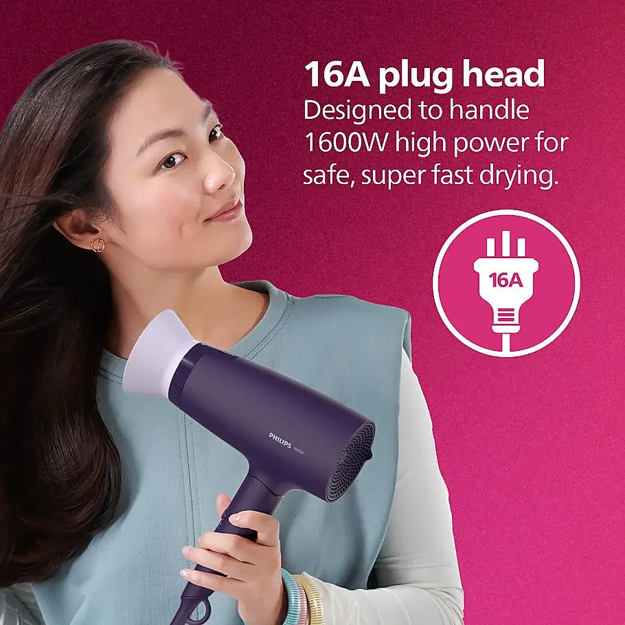 Philips BHD318/00 Hair Dryer – 1600W Fast Drying with ThermoProtect image 6