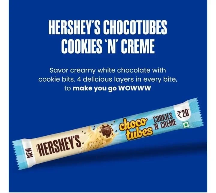  HERSHEY'S CHOCOTUBES - COOKIES 'N' CRÈME 21g   image 2